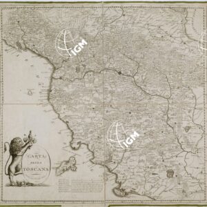 CARTA DELLA TOSCANA. FIRENZE, PRESSO GIUSEPPE MOLINI E C.