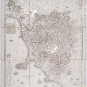 CARTA GEOMETRICA DELLA TOSCANA ACCRESCIUTA D'INDICAZIONI ED INCISA DA GIROLAMO SEGATO CON IP. E REALE PRIVILEGIO. FIRENZE - Bianconi n. 216