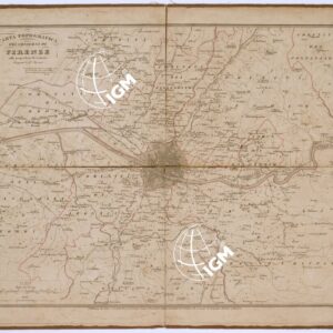 CARTA TOPOGRAFICA DEI CONTORNI DI FIRENZE