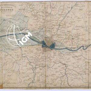 CARTA TOPOGRAFICA DEI CONTORNI DI FIRENZE