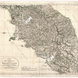 KARTE VON HETRURIEN - Toscana, Lazio, Marche, Umbria, Abruzzo