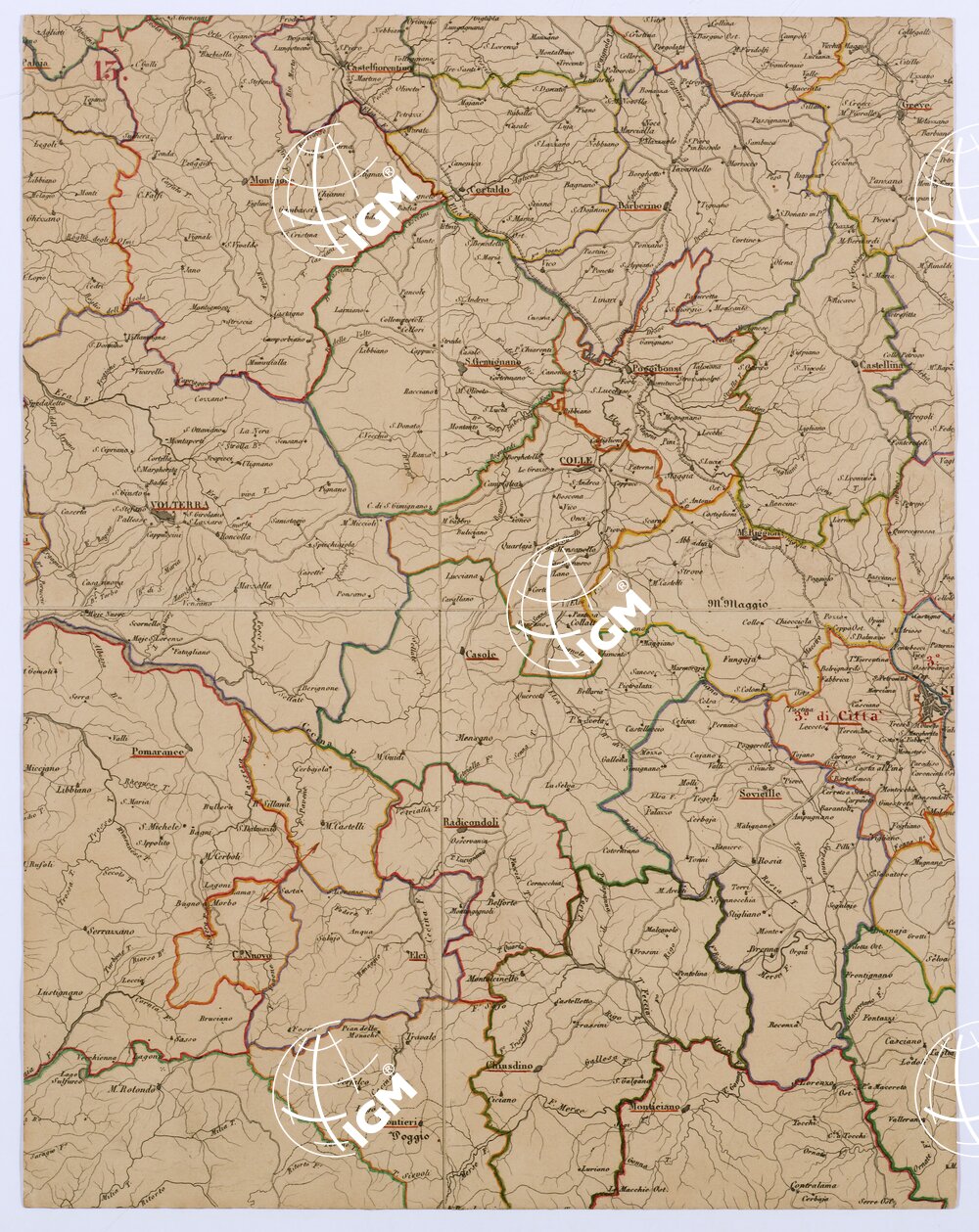 LA TOSCANA DIVISA IN COMUNITA' - Tavola 13