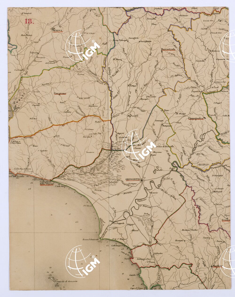 LA TOSCANA DIVISA IN COMUNITA' - Tavola 18