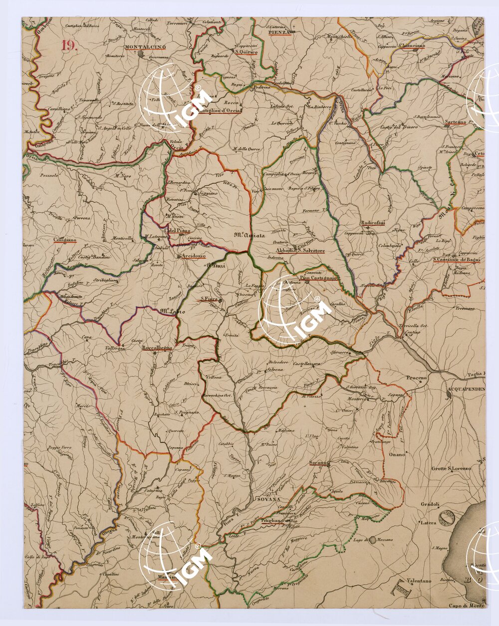 LA TOSCANA DIVISA IN COMUNITA' - Tavola 19