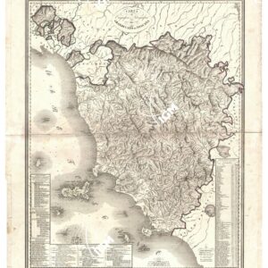 CARTA OROGRAFICA E IDROGRAFICA DEL GRANDUCATO DI TOSCANA