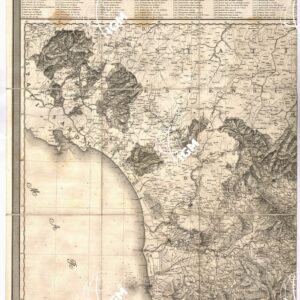 CARTA GEOMETRICA DELLA TOSCANA RICAVATA DAL VERO NELLA PROPORZIONE DI 1:200.000 E DEDICATA A S. A. I. E R. LEOPOLDO II PRINCIPE IMPER.LE D'AUSTRIA, ECC., DAL SUO OSSEQUIOSISSIMO SERVO, ECC., GIOVANNI INGHIRAMI - Coll. Pasqui n. 15 - Foglio 1