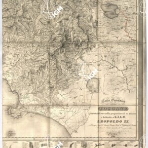 CARTA GEOMETRICA DELLA TOSCANA RICAVATA DAL VERO NELLA PROPORZIONE DI 1:200.000 E DEDICATA A S. A. I. E R. LEOPOLDO II PRINCIPE IMPER.LE D'AUSTRIA, ECC., DAL SUO OSSEQUIOSISSIMO SERVO, ECC., GIOVANNI INGHIRAMI - Coll. Pasqui n. 15 - Foglio 4