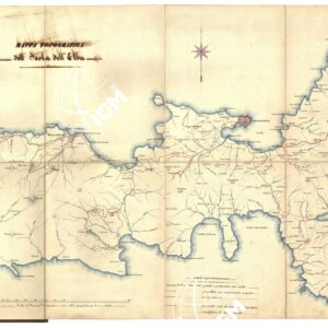 MAPPA TOPOGRAFICA DELL' ISOLA DELL'ELBA - Isola d' Elba