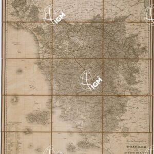 CARTA COROGRAFICA DELLA TOSCANA E DEL DUCATO DI LUCCA