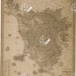 CARTA COROGRAFICA DELLA TOSCANA E DEL DUCATO DI LUCCA