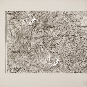 CARTA DEI DINTORNI DEL FORTE DI MONTE BASTIONE - Tavola 1