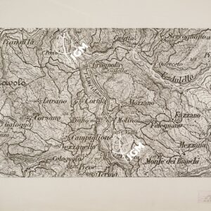 CARTA DEI DINTORNI DEL FORTE DI MONTE BASTIONE - Tavola 3