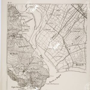 CARTA DEI DINTORNI DEL FORTE DI MONTE BASTIONE - Tavola 10