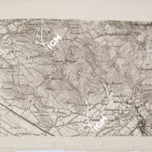 CARTA DEI DINTORNI DEL FORTE DI MONTE BASTIONE - Tavola 12 bis