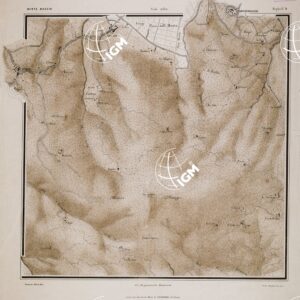 CARTA DEI DINTORNI DI SIENA COSTRUITA DAGLI UFFICIALI DEL 65° REGG.TO FANTERIA - Tavola 8