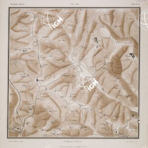 CARTA DEI DINTORNI DI SIENA COSTRUITA DAGLI UFFICIALI DEL 65° REGG.TO FANTERIA - Tavola 10