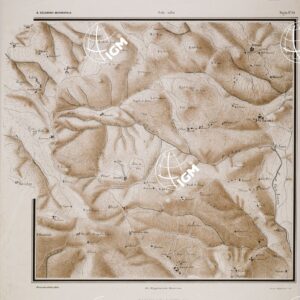 CARTA DEI DINTORNI DI SIENA COSTRUITA DAGLI UFFICIALI DEL 65° REGG.TO FANTERIA - Tavola 14