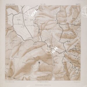 CARTA DEI DINTORNI DI SIENA COSTRUITA DAGLI UFFICIALI DEL 65° REGG.TO FANTERIA - Tavola 15