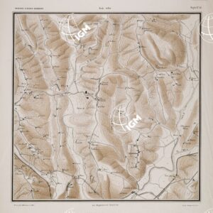 CARTA DEI DINTORNI DI SIENA COSTRUITA DAGLI UFFICIALI DEL 65° REGG.TO FANTERIA - Tavola 17