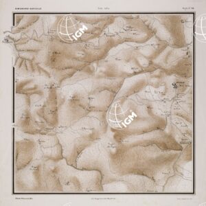 CARTA DEI DINTORNI DI SIENA COSTRUITA DAGLI UFFICIALI DEL 65° REGG.TO FANTERIA - Tavola 20