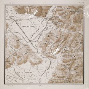 CARTA DEI DINTORNI DI SIENA COSTRUITA DAGLI UFFICIALI DEL 65° REGG.TO FANTERIA - Tavola 21