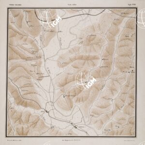 CARTA DEI DINTORNI DI SIENA COSTRUITA DAGLI UFFICIALI DEL 65° REGG.TO FANTERIA - Tavola 23