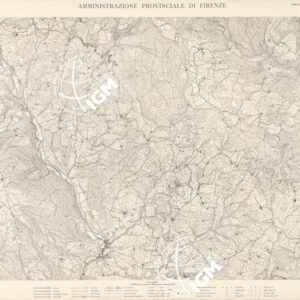 CARTA TOPOGRAFICA DEL TERRITORIO DELLA PROVINCIA DI FIRENZE - Foglio 45