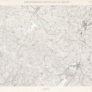 CARTA TOPOGRAFICA DEL TERRITORIO DELLA PROVINCIA DI FIRENZE - Foglio 61