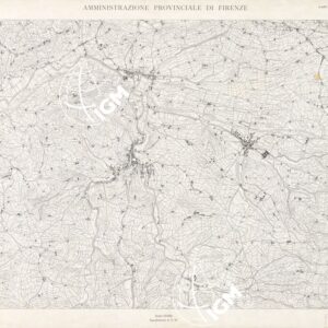 CARTA TOPOGRAFICA DEL TERRITORIO DELLA PROVINCIA DI FIRENZE - Foglio 62