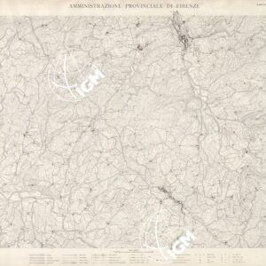 CARTA TOPOGRAFICA DEL TERRITORIO DELLA PROVINCIA DI FIRENZE - Foglio 83