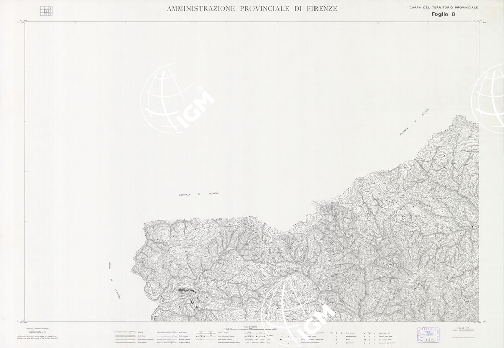 CARTA TOPOGRAFICA DEL TERRITORIO DELLA PROVINCIA DI FIRENZE - Foglio 8