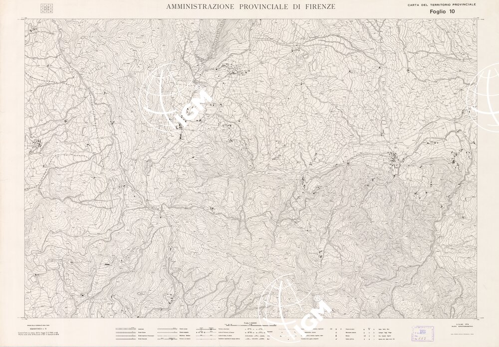 CARTA TOPOGRAFICA DEL TERRITORIO DELLA PROVINCIA DI FIRENZE - Foglio 10