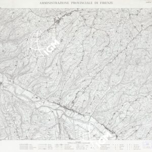 CARTA TOPOGRAFICA DEL TERRITORIO DELLA PROVINCIA DI FIRENZE - Foglio 60