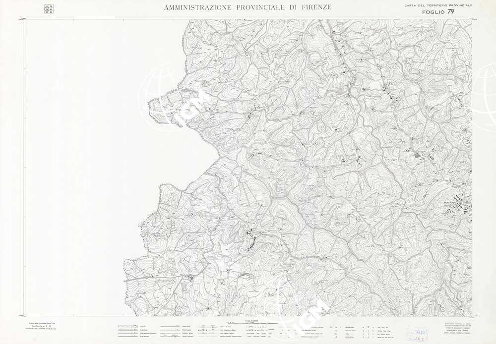 CARTA TOPOGRAFICA DEL TERRITORIO DELLA PROVINCIA DI FIRENZE - Foglio 79