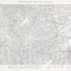 CARTA TOPOGRAFICA DEL TERRITORIO DELLA PROVINCIA DI FIRENZE - Foglio 84