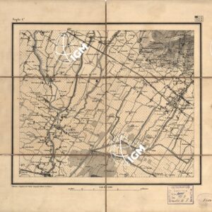 CARTA TOPOGRAFICA DEI DINTORNI DI FIRENZE IN 9 FOGLI - Foglio 1