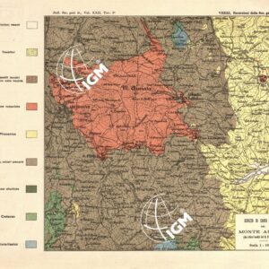 SCHIZZO DI CARTA GEOLOGICA DEL MONTE AMIATA