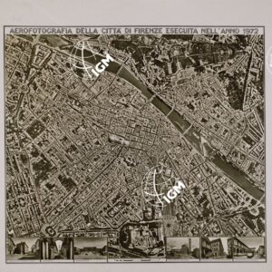 AEROFOTOGRAFIA DELLA CITTA' DI FIRENZE ESEGUITA NELL'ANNO 1972.