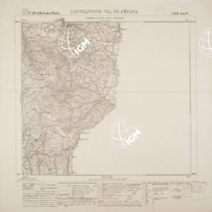 CARTA SPECIALE DEL BACINO BORACIFERO DI LARDERELLO - Foglio 119 DELLA CARTA D'ITALIA I.S.E. SEZ. B - Castelnuovo Val di Cecina