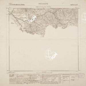 CARTA SPECIALE DEL BACINO BORACIFERO DI LARDERELLO - Foglio 119 DELLA CARTA D'ITALIA II.N.O. SEZ. B - Frassine