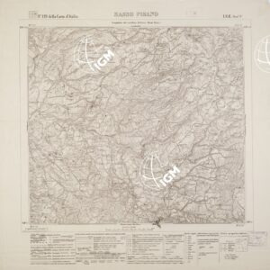 CARTA SPECIALE DEL BACINO BORACIFERO DI LARDERELLO - Foglio 119 DELLA CARTA D'ITALIA I.S.E. SEZ. C - Sasso Pisano