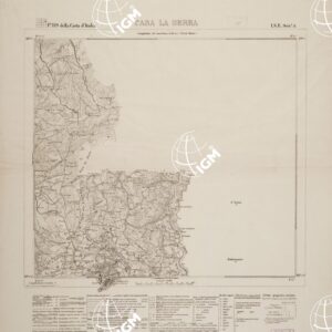 CARTA SPECIALE DEL BACINO BORACIFERO DI LARDERELLO - Foglio 119 DELLA CARTA D'ITALIA I.S.E. SEZ. A - Casa La Serra