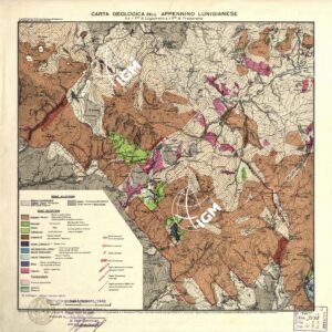 CARTA GEOLOGICA DELL'APPENNINO LUNIGIANESE TRA IL PASSO DI LAGASTRELLO E IL PASSO DI PRADARENA