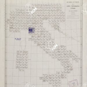 CARTA TOPOGRAFICA D'ITALIA - CARTA GEOLOGICA DELLE ALPI APUANE - Quadro d'Unione