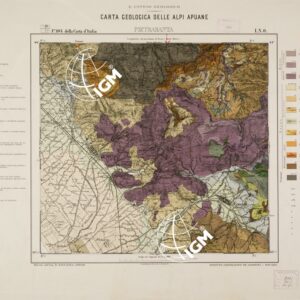 CARTA GEOLOGICA DELLE ALPI APUANE... - Foglio 104 DELLA CARTA D'ITALIA I.N.O. - Pietrasanta