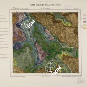 CARTA GEOLOGICA DELLE ALPI APUANE... - Foglio 104 DELLA CARTA D'ITALIA I.N.E. - Pescaglia