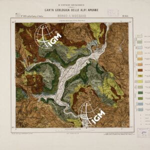 CARTA GEOLOGICA DELLE ALPI APUANE... - Foglio 105 DELLA CARTA D'ITALIA IV.N.O. - Borgo a Mozzano