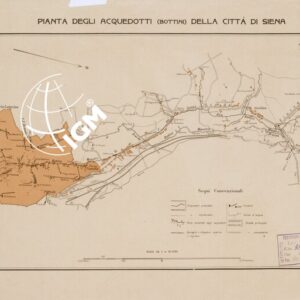 PIANTA DEGLI ACQUEDOTTI (BOTTINI) DELLA CITTA' DI SIENA