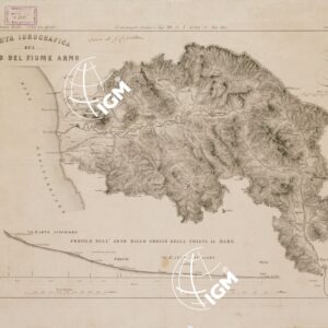 CARTA IDROGRAFICA DEL CORSO DEL FIUME ARNO