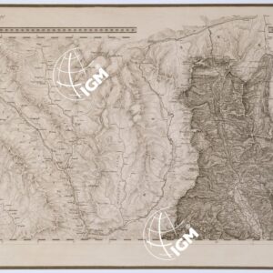 CARTA TOPOGRAFICA DEL REGNO LOMBARDO VENETO - Foglio B. 2